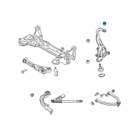 OEM 2007 Infiniti G35 Seat-Lower Ball Joint Diagram - 40173-AL500