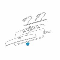 OEM 2005 Chevrolet Uplander Lens Asm, Rear License Plate Lamp Diagram - 16523228