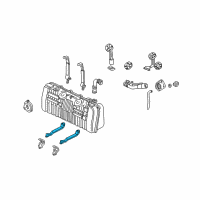 OEM 1996 Acura NSX Band, Passenger Side Fuel Tank Mounting Diagram - 17521-SL0-000