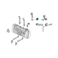 OEM 1997 Honda Civic Gasket, Base Diagram - 17574-SE0-000