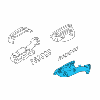 OEM 2006 Nissan 350Z Exhaust Manifold Assembly Diagram - 14002-AM612