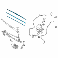 OEM 2017 Kia Sportage 16" WIPER Blade Diagram - 00009ADU16KA