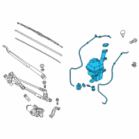 OEM 2017 Kia Niro Reservoir & Pump Assembly Diagram - 98610G5000