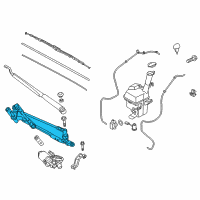 OEM Kia Niro Linkage Assembly-Windshield Diagram - 98120G5000