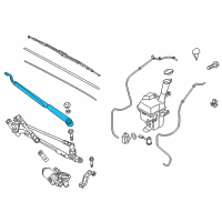 OEM 2019 Kia Niro EV Windshield Wiper Arm Assembly Passenger Diagram - 98321G5000