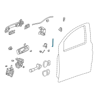 OEM 2001 Acura MDX Rod, Rear Door Lock Knob Diagram - 72633-S3V-A01