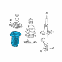 OEM 2020 Toyota C-HR Spring Seat Diagram - 48045-10050