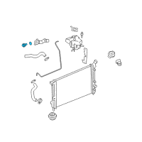 OEM Buick Terraza Thermostat, Engine Coolant Diagram - 24507563