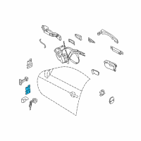 OEM 2006 Infiniti M35 Hinge Assy-Front Door Diagram - 80401-EG000