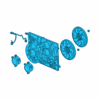 OEM Chevrolet Fan Shroud Diagram - 23434158