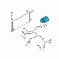 OEM 2004 Pontiac Aztek Compressor Assembly Diagram - 19258827