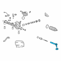 OEM Acura RDX End, Tie Rod Diagram - 53540-TX4-A02