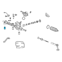 OEM Acura Bush A, Steering Gear Box Mounting Diagram - 53684-TX4-A01