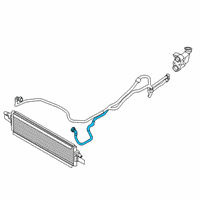 OEM 2022 BMW M340i xDrive TRANSMISSION OIL COOLER LINE Diagram - 17-22-8-654-911