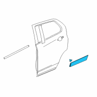 OEM 2022 Chevrolet Trax Lower Molding Diagram - 95161598