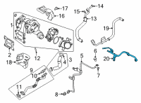 OEM 2021 Kia K5 Pipe Assembly-Water OUTL Diagram - 282362M810