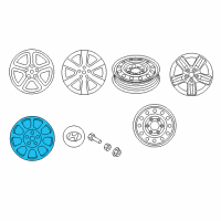 OEM 2012 Hyundai Veracruz Wheel Cap Assembly Diagram - 52910-2B905