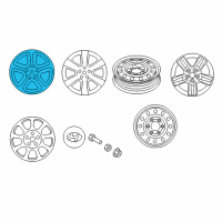 OEM Hyundai Santa Fe Wheel Rim Diagram - 52910-2B165