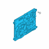 OEM 2017 Ford Edge Fan Assembly Diagram - F2GZ-8C607-E