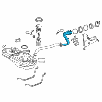 OEM 2017 Toyota Yaris iA Filler Pipe Diagram - 77201-WB001