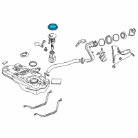 OEM 2019 Toyota Yaris Fuel Pump Assembly Retainer Diagram - 77144-WB002