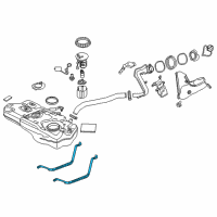 OEM 2020 Toyota Yaris Tank Strap Diagram - 77601-WB003