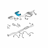 OEM 2007 BMW 525i Exchange. Exhaust Manifold With Catalyst Diagram - 18-40-7-545-307