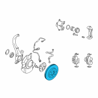 OEM Kia Soul Disc-Front Wheel Brake Diagram - 517123K010