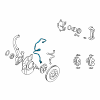 OEM Kia Optima Sensor Assembly-Front Abs L Diagram - 598102G100