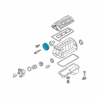 OEM 2014 BMW ActiveHybrid 3 Harmonic Balancer Diagram - 11-23-7-573-655