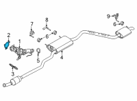 OEM 2022 Ford Maverick Converter & Pipe Gasket Diagram - KX6Z-6L612-A