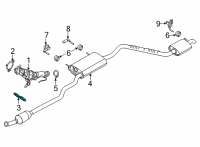 OEM 2020 Ford Transit Connect Converter Bracket Diagram - BV6Z-5K291-A