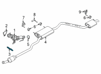 OEM Ford Maverick Converter Bracket Diagram - BV6Z-5K291-A