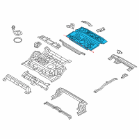 OEM 2021 Nissan Armada Floor - Rear, Rear Diagram - G4514-1LAMA