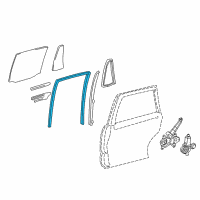 OEM 2016 Toyota Land Cruiser Run Channel Diagram - 68142-60060