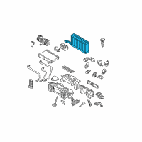 OEM BMW 535i Evaporator Diagram - 64-11-9-238-655