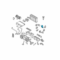 OEM 2010 BMW 535i Actuator, Left Footwell Flap Diagram - 64-11-6-942-993