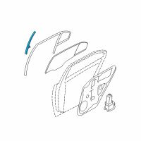 OEM 2006 Hyundai Sonata Channel Assembly-Rear Door Division Diagram - 83510-3K000