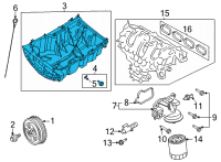 OEM 2022 Ford Bronco Sport Oil Pan Diagram - L1PZ-6675-A