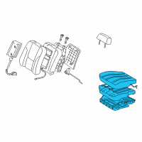 OEM Toyota Avalon Cushion Assembly Diagram - 71410-AC170-A0