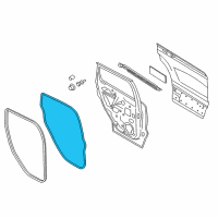 OEM 2015 Ford Escape Door Weatherstrip Diagram - CJ5Z-7825324-A