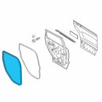 OEM 2019 Ford Escape Weatherstrip On Body Diagram - CJ5Z-78253A10-B