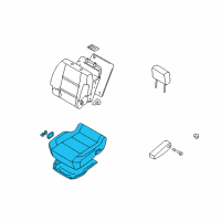 OEM 2015 Nissan Armada Cushion Assembly - Front Seat Diagram - 87300-ZZ51C