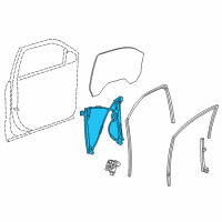 OEM 2017 Cadillac Escalade Window Regulator Diagram - 84621037