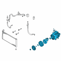 OEM Hyundai Sonata Compressor Assembly Diagram - 97701-3K125