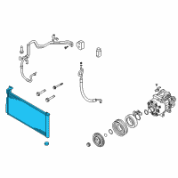 OEM 2006 Hyundai Azera Condenser Assembly-Cooler Diagram - 97606-3L180