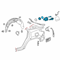 OEM 2017 Lexus RX350 Lid Sub-Assembly, Fuel Filler Diagram - 77305-0E010
