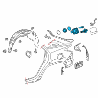 OEM 2022 Lexus RX450h Lid Sub-Assembly, Fuel F Diagram - 77305-0E022