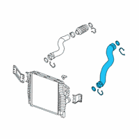 OEM GMC Air Outlet Tube Diagram - 23392843