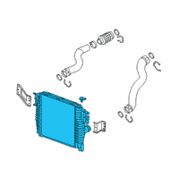 OEM GMC Intercooler Diagram - 23394747